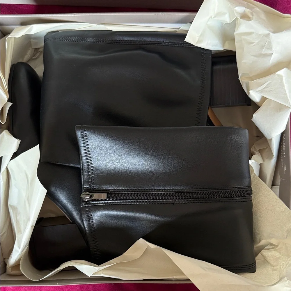 Franco Sarto Black Heeled Boots - Picture 7 of 8